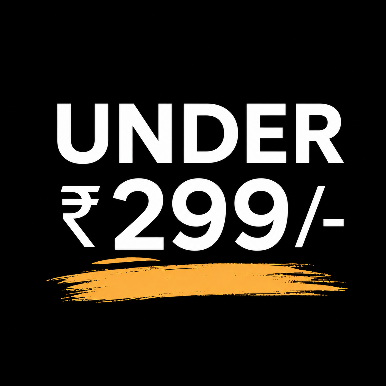 Under ₹299