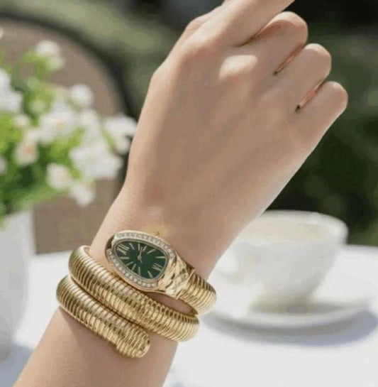 Aura Spiral Gold Watch